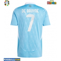 Belgien Kevin De Bruyne #7 Auswärtstrikot EM 2024 Kurzarm